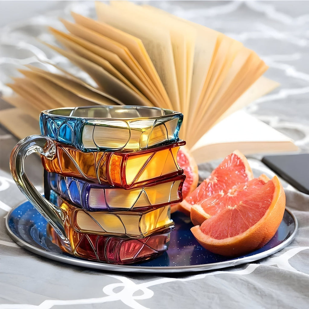 Mug | 3D Novel Design Cup | Handmade & Vibrant | For Coffee & Tea | BookLume