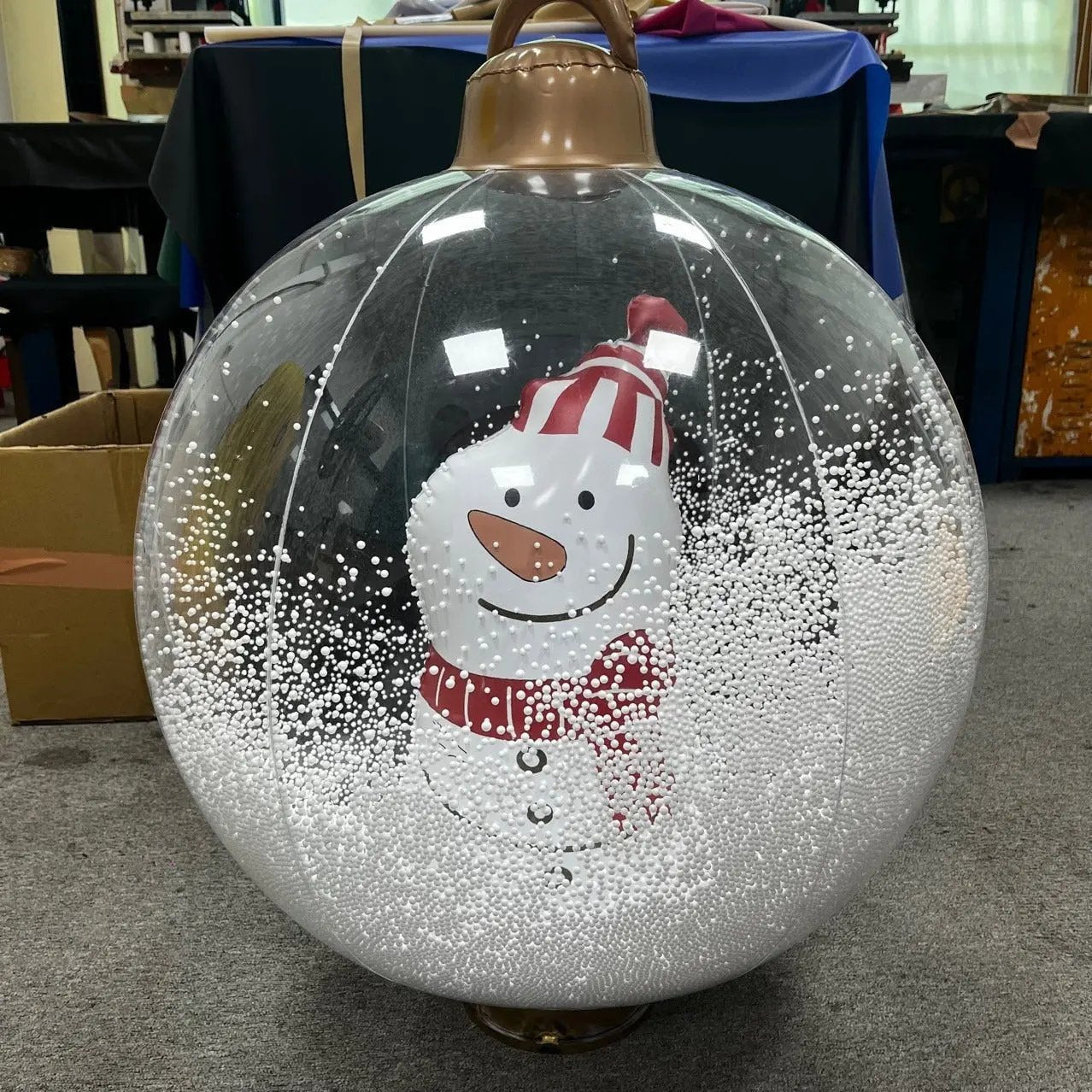 Inflatable Holiday Ball with Light — Operated via Remote Control