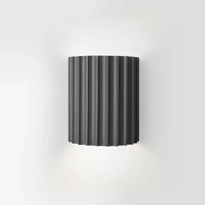 Resin Wall Light with Ribbed Shade – Contemporary Interior Design
