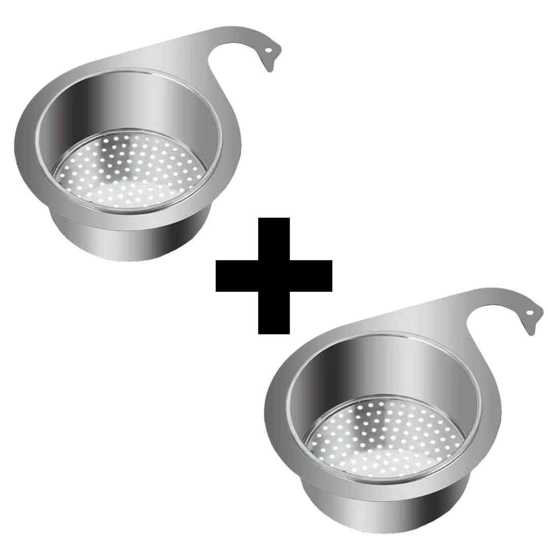 Stainless Steel Sink Basket Strainer | Swan-Shaped Drain Filter | SinkStrainer