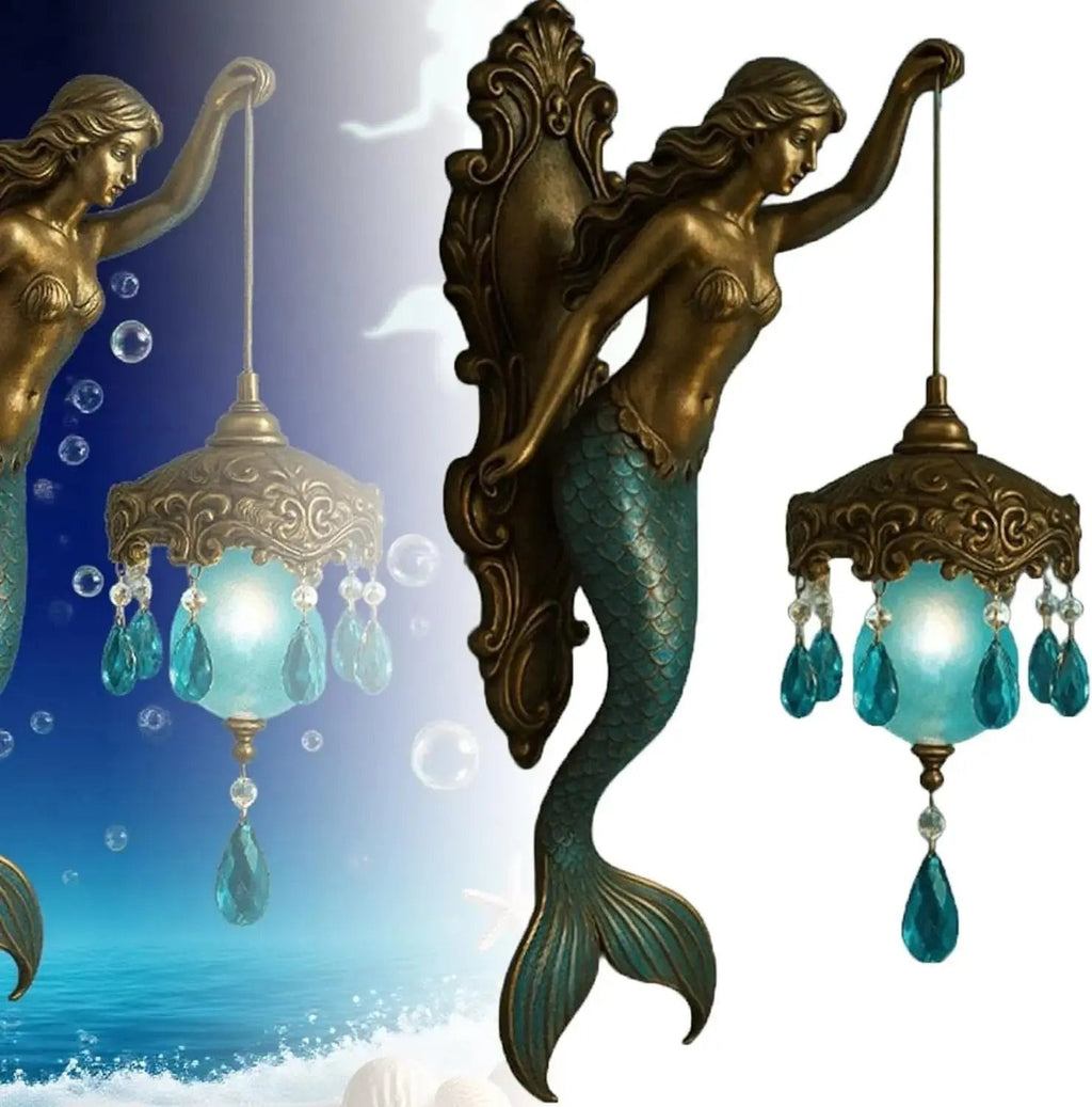 Baroque Style Mermaid Wall Lamp – Romantic Illumination for Your Home