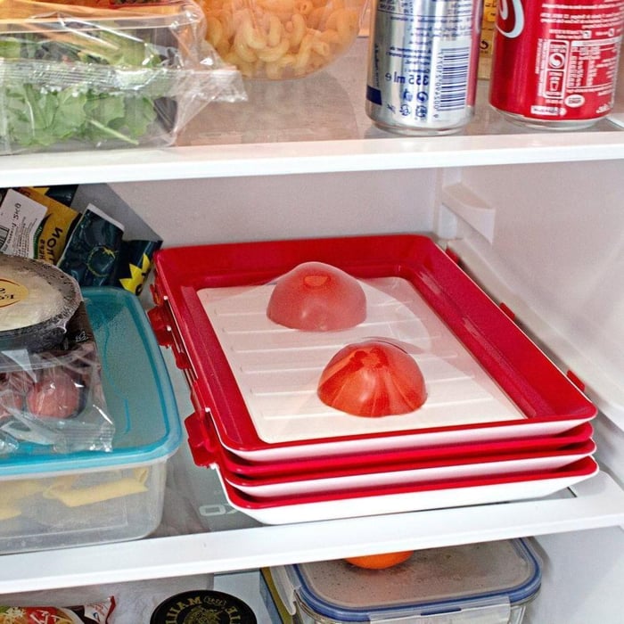 Fresh Storage Plate | Extend Food Freshness | Stretch Seal Film | FreshPlate