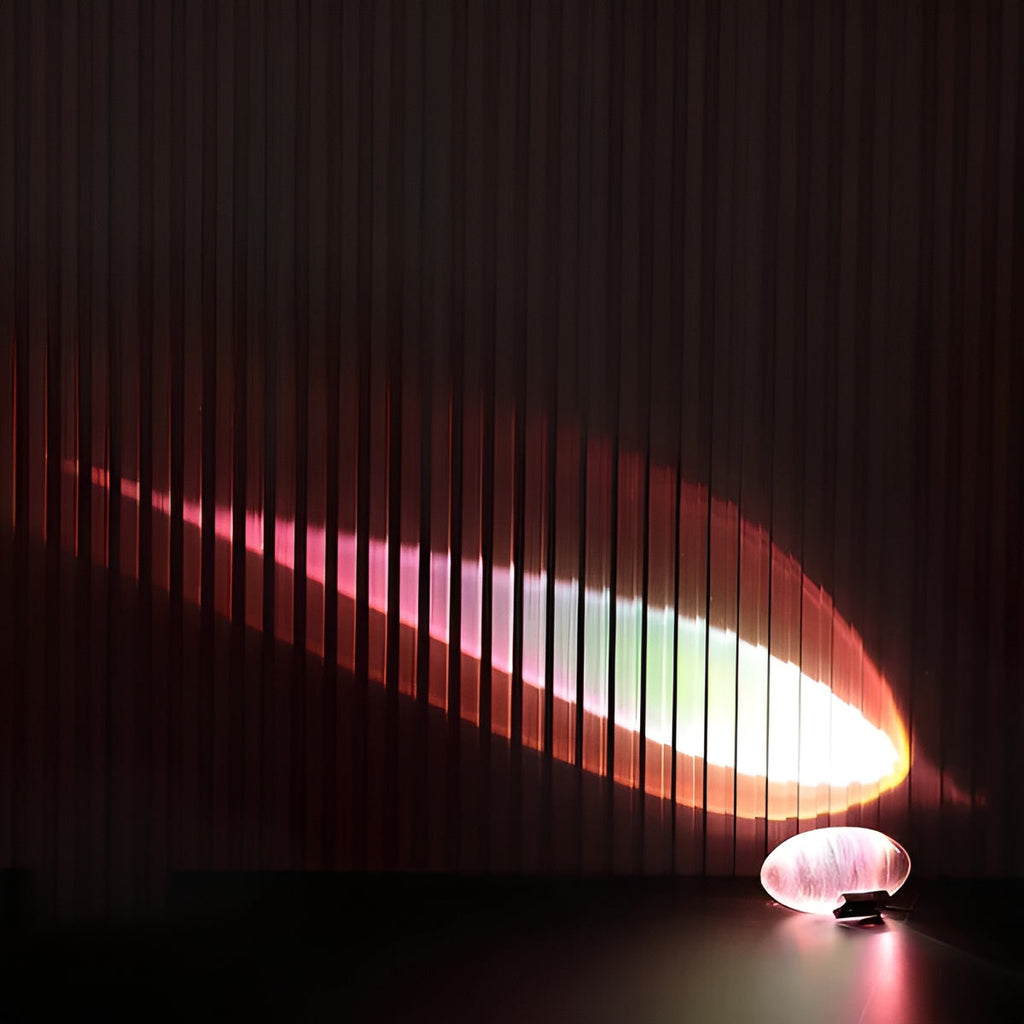 Oval Shaped Table Lamp with Cozy Ambient Lighting