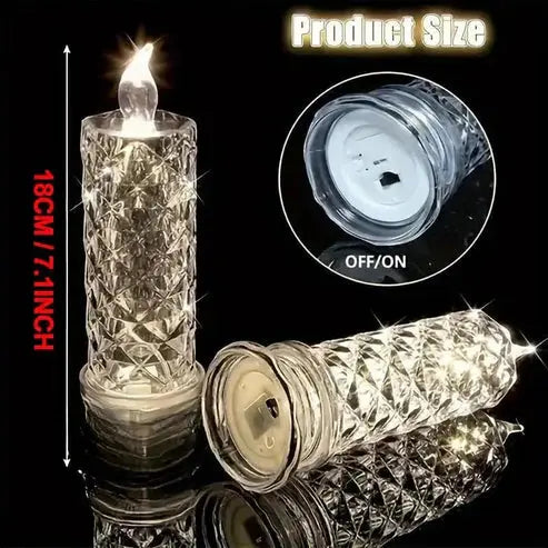 Crystal Glow LED Candles – Radiant Light Moments for the Holiday Season