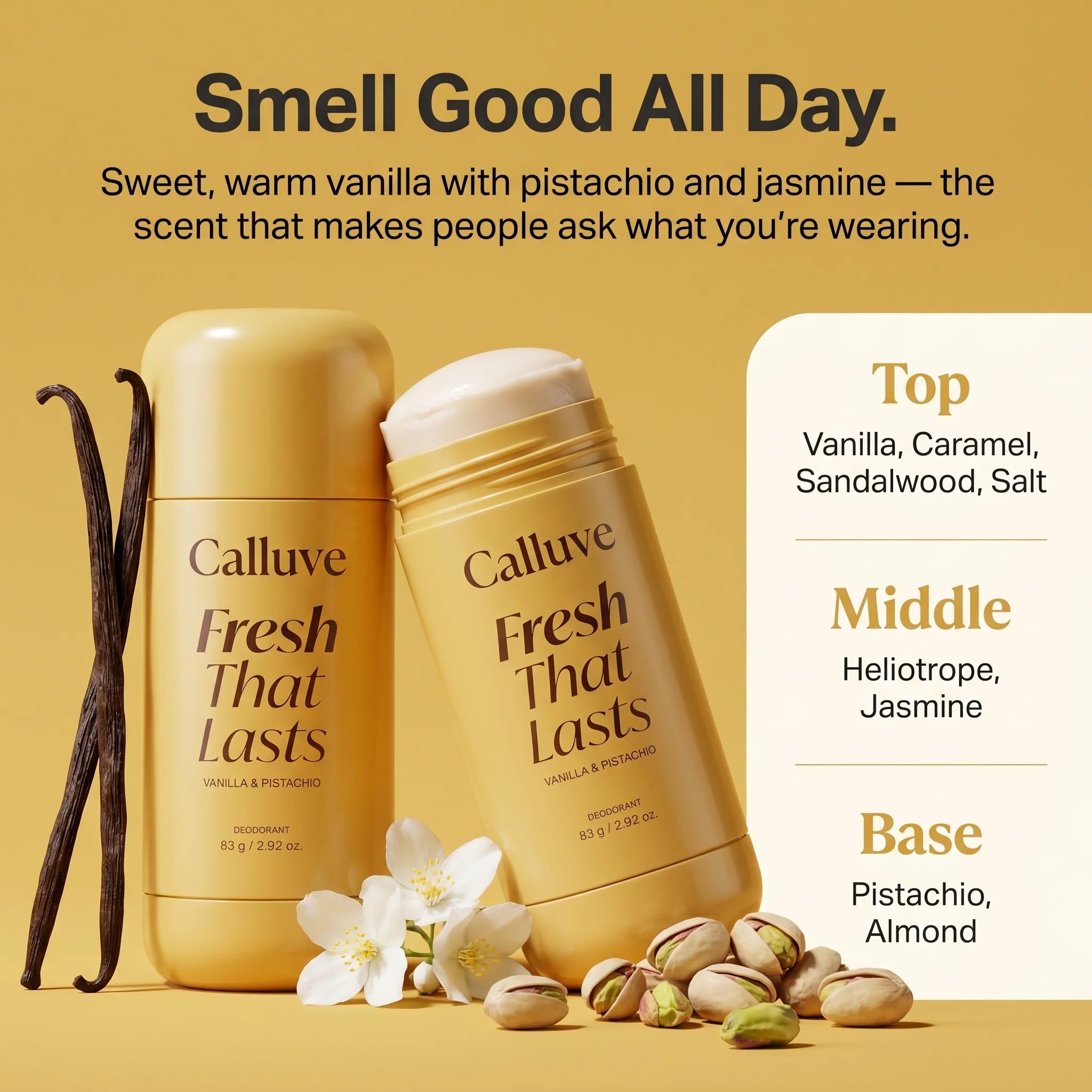 Calluve Turmeric + Kojic Acid Brightening Deodorant