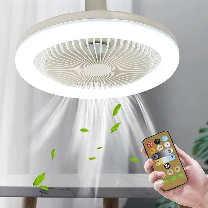 Ceiling Fan with LED Light – Fits Any Lamp Socket, Comes with Remote Control
