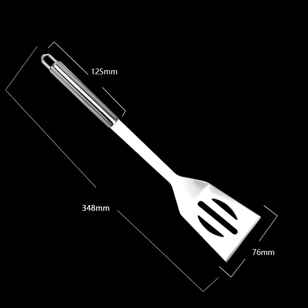 Stainless Steel BBQ Cutlery Set | Includes Carrying Case for Travel | Heat-Resistant Secure Grip | RostRanger