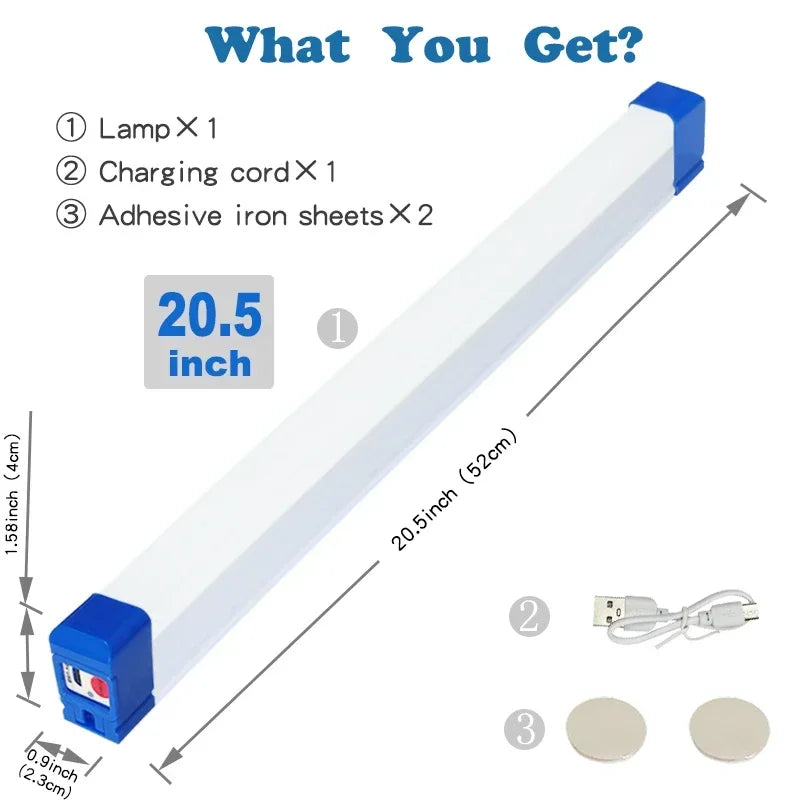 Magnetic LED Tube Light – Rechargeable