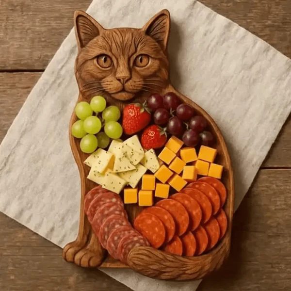 Snack Tray | Solid Wood Serving Board | Animal Design | NaturKueche