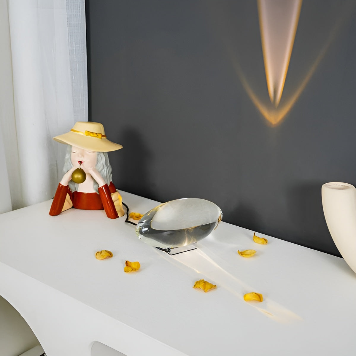 Oval Shaped Table Lamp with Cozy Ambient Lighting