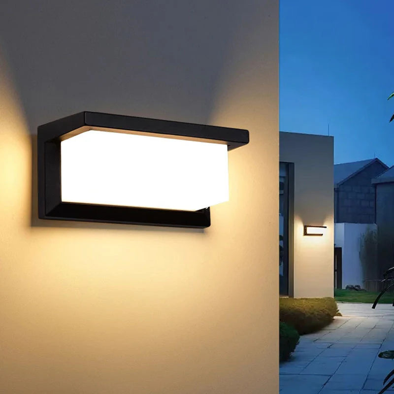 Outdoor LED Wall Lantern with Motion Detector – 20W Weather-Resistant