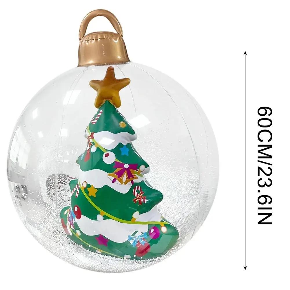 Inflatable Holiday Ball with Light — Operated via Remote Control