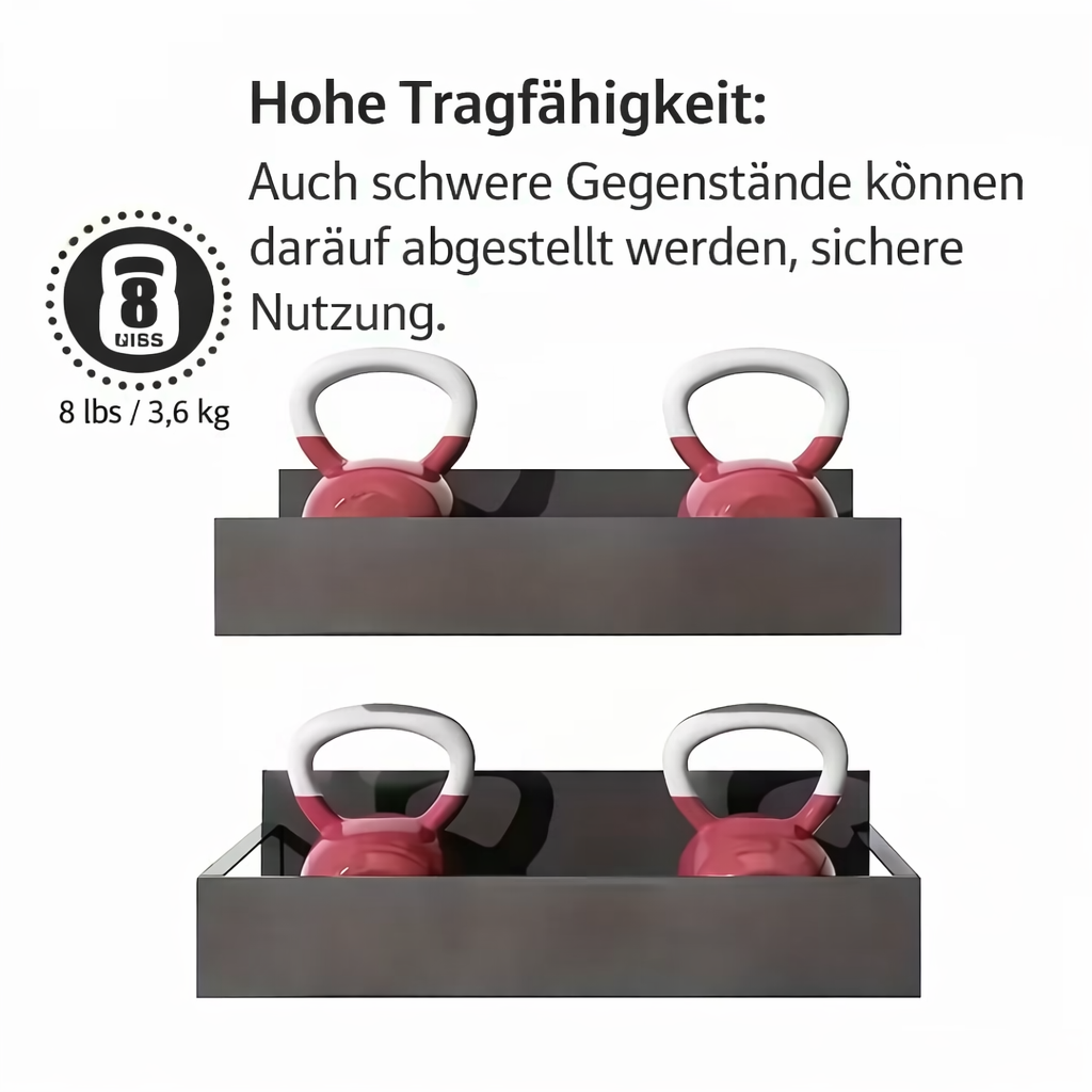 Magnetic Mount | Side Shelf No Drilling Needed | Compact Space Storage | MagniShelf