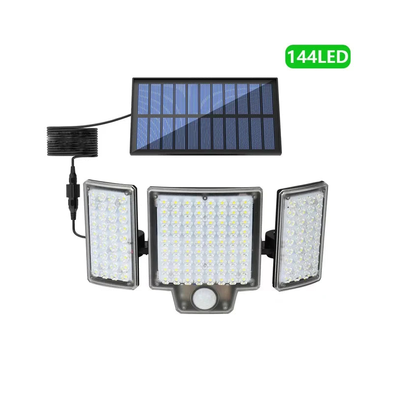 Solar Outdoor Wall Light with Motion Detector – 106/144/280 LEDs