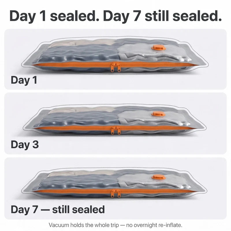 Calluve PacVac | Portable Travel Vacuum Bags