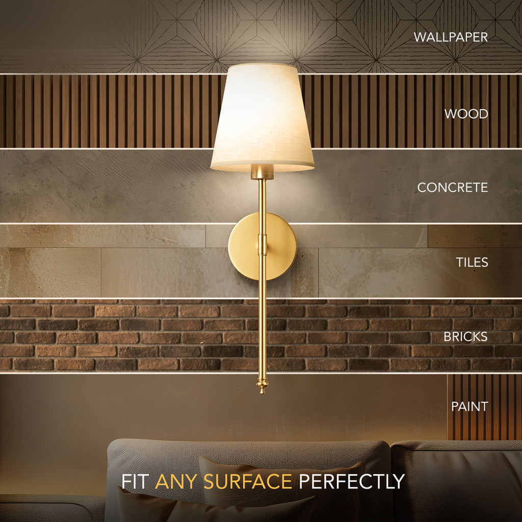 Cordless Wall Light with Remote – Drill-Free Installation