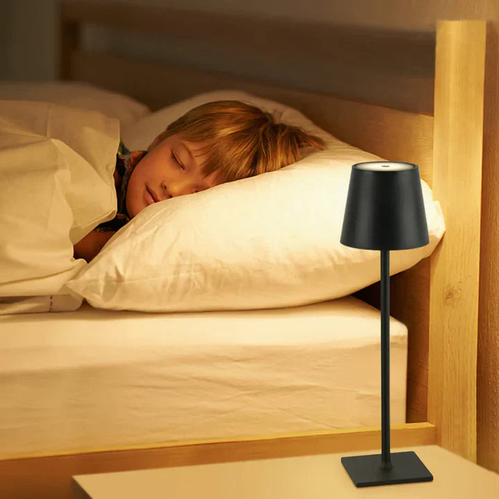 Wireless LED Desk Lamp with Touch Dimmer – Cordless, Pure Ambiance