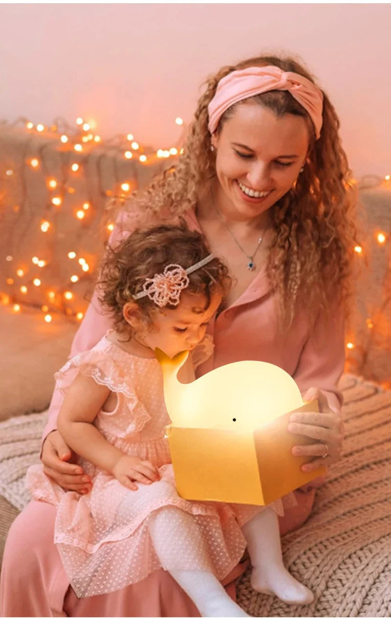 Wall Night Lamp with Color-Shifting LED – Touch Sensor, USB Powered