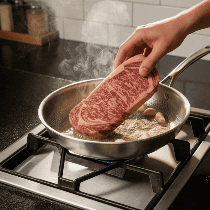 Stainless Steel | Non-Coated Searing | Uniform Heat Distribution | TitanCore