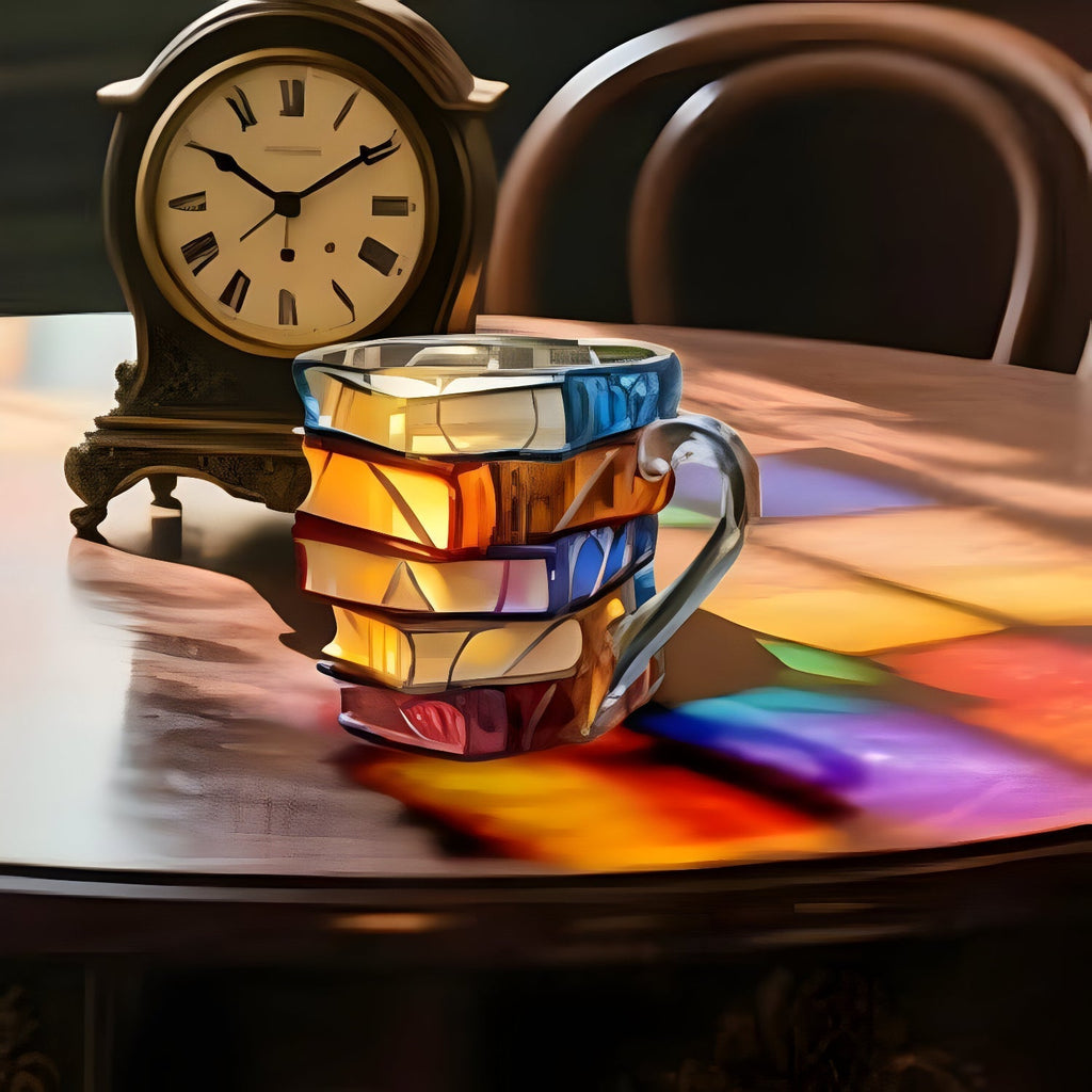 Mug | 3D Novel Design Cup | Handmade & Vibrant | For Coffee & Tea | BookLume