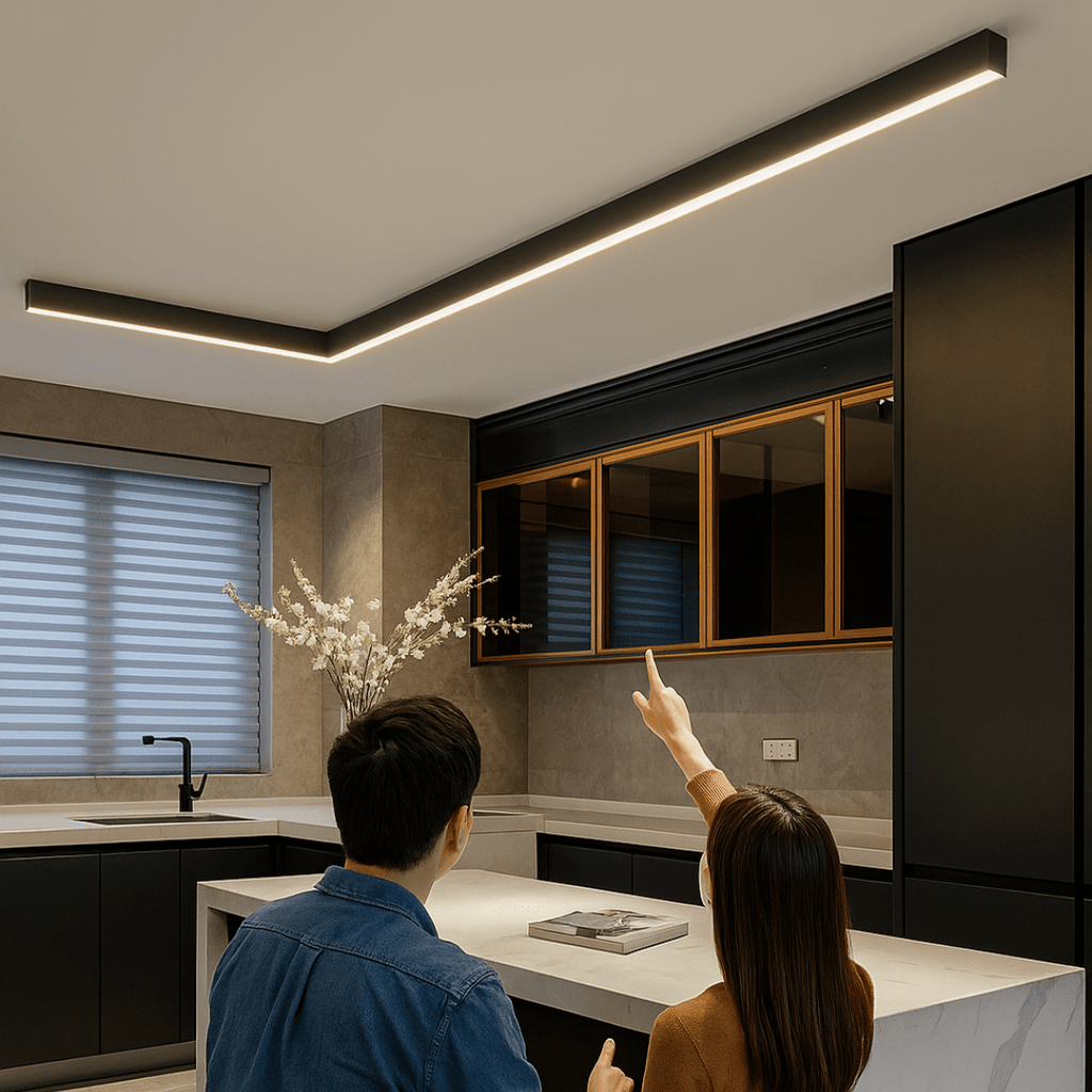 Minimalist LED Ceiling Lamp – Nordic Style, Flicker-Free Illumination
