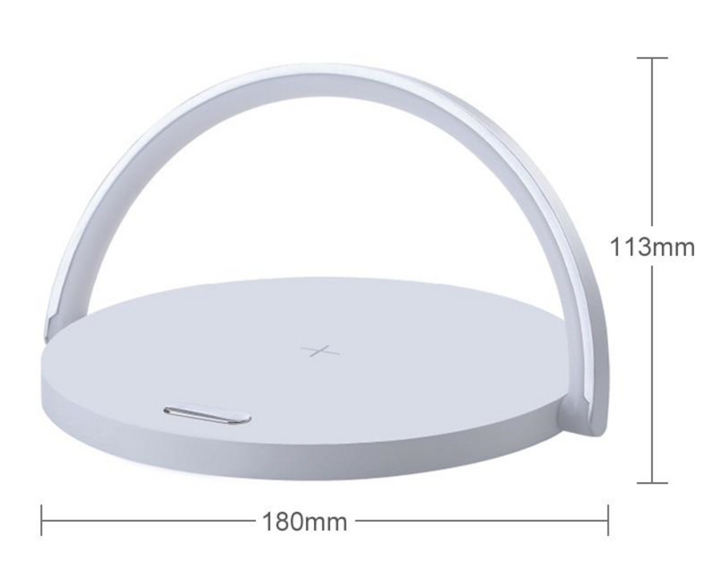 LED Nightstand Lamp with Wireless Charging Pad