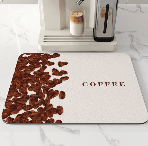 Drip Pad | Diatomite Kitchen Mat Fast-Drying | Maintains Dry Countertop | DishDryer