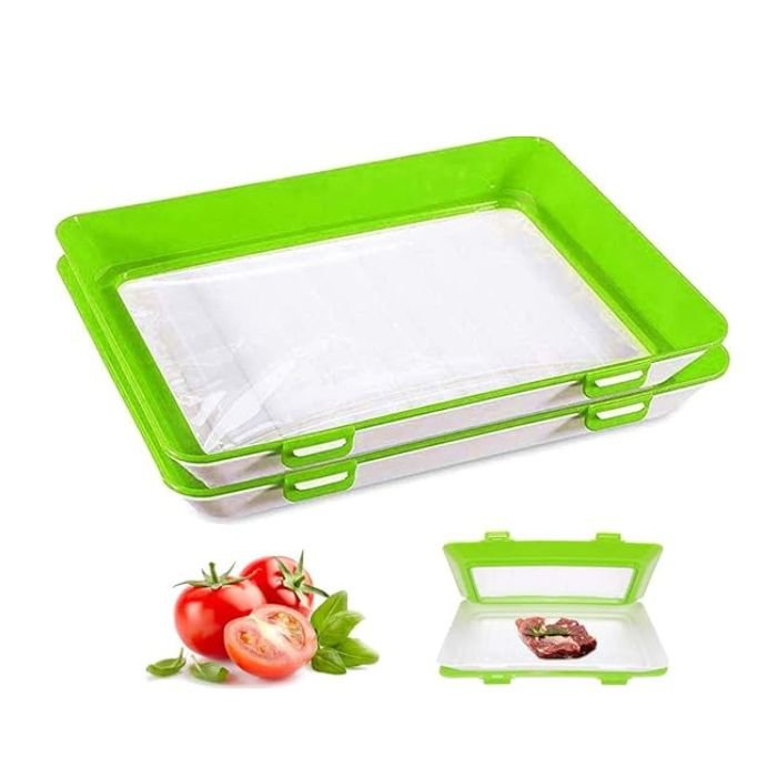 Fresh Storage Plate | Extend Food Freshness | Stretch Seal Film | FreshPlate