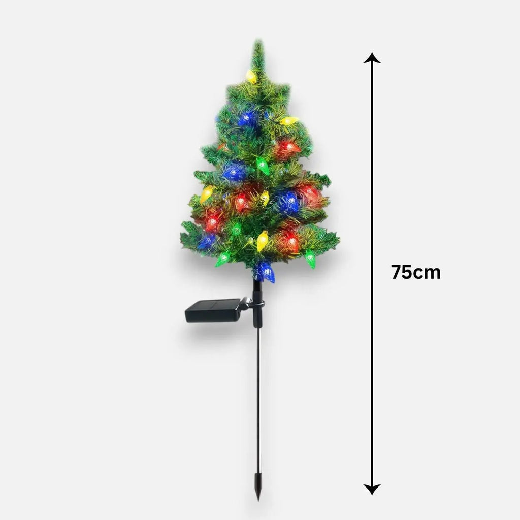 Weather-Resistant Solar Christmas Tree — Brilliantly Stunning for Snowy Winter Days