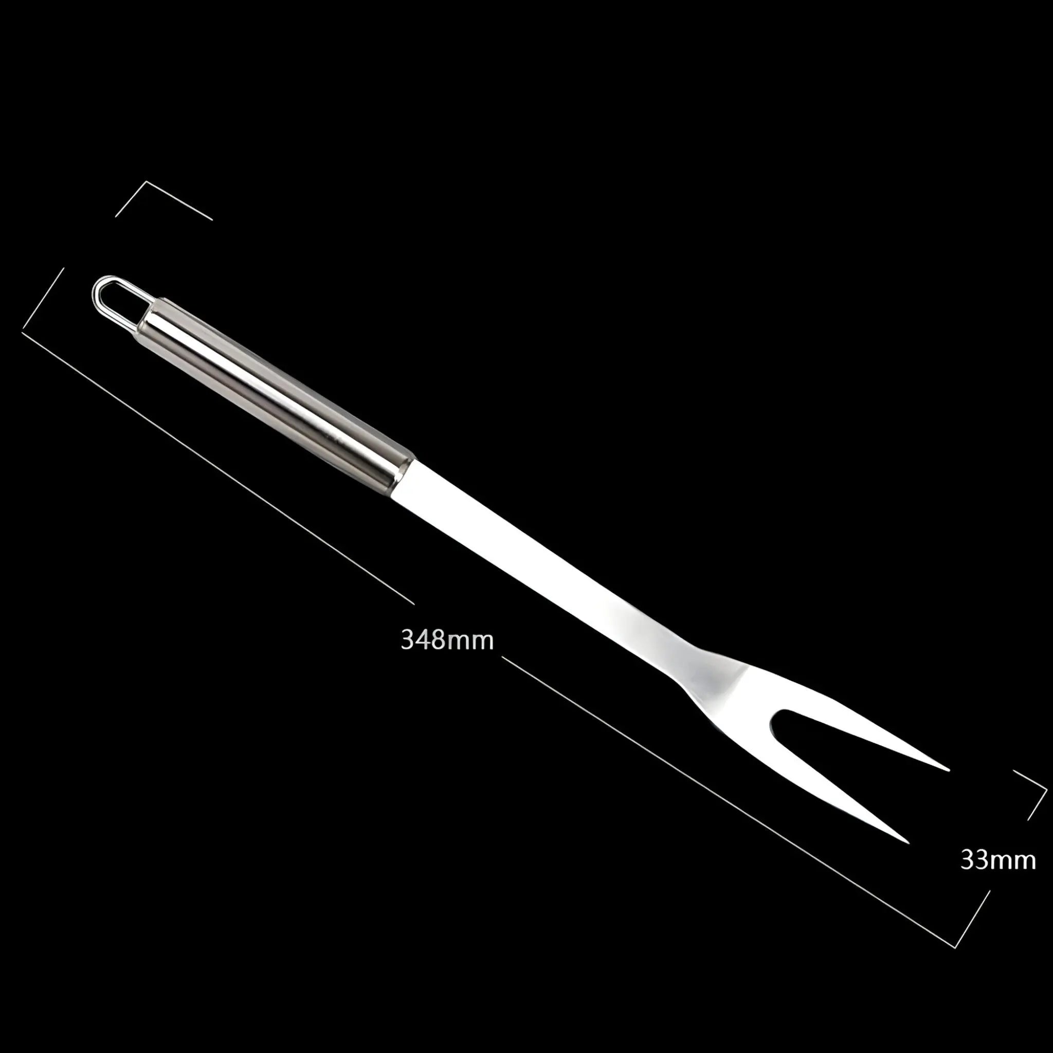 Stainless Steel BBQ Cutlery Set | Includes Carrying Case for Travel | Heat-Resistant Secure Grip | RostRanger