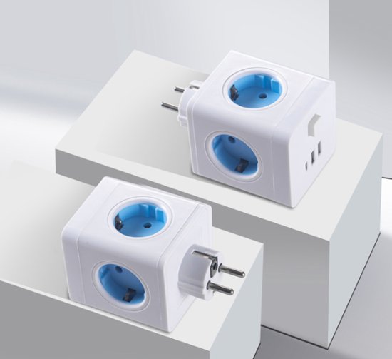 Power Cube Extension with 4 Outlets and USB Charging Ports