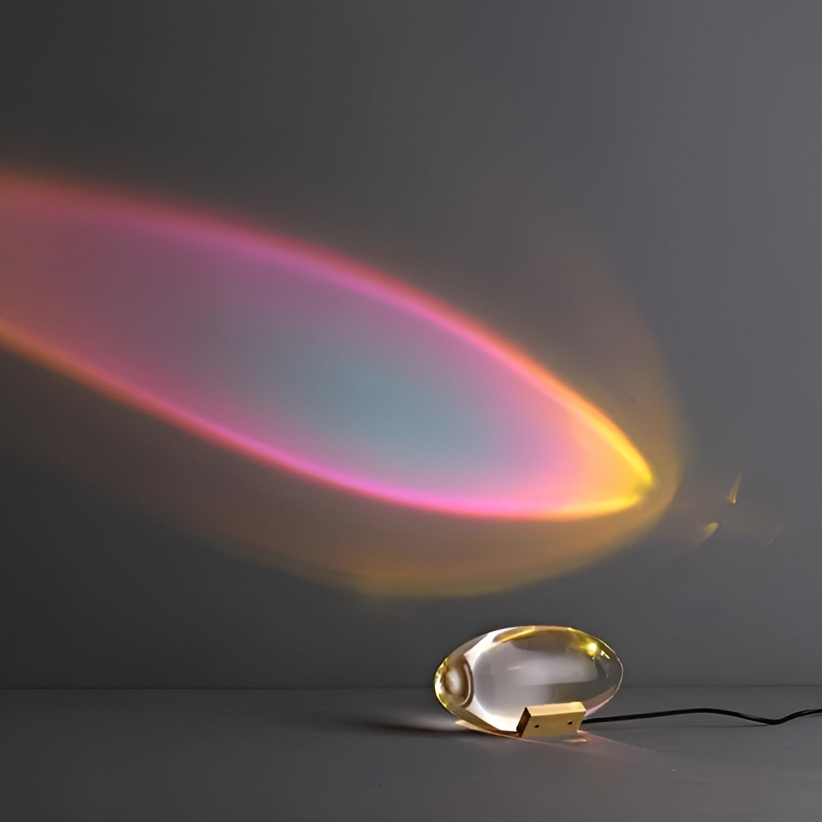 Oval Shaped Table Lamp with Cozy Ambient Lighting
