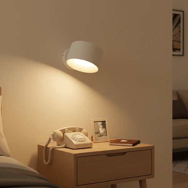 Rechargeable LED Wall Lamp with Adjustable Head