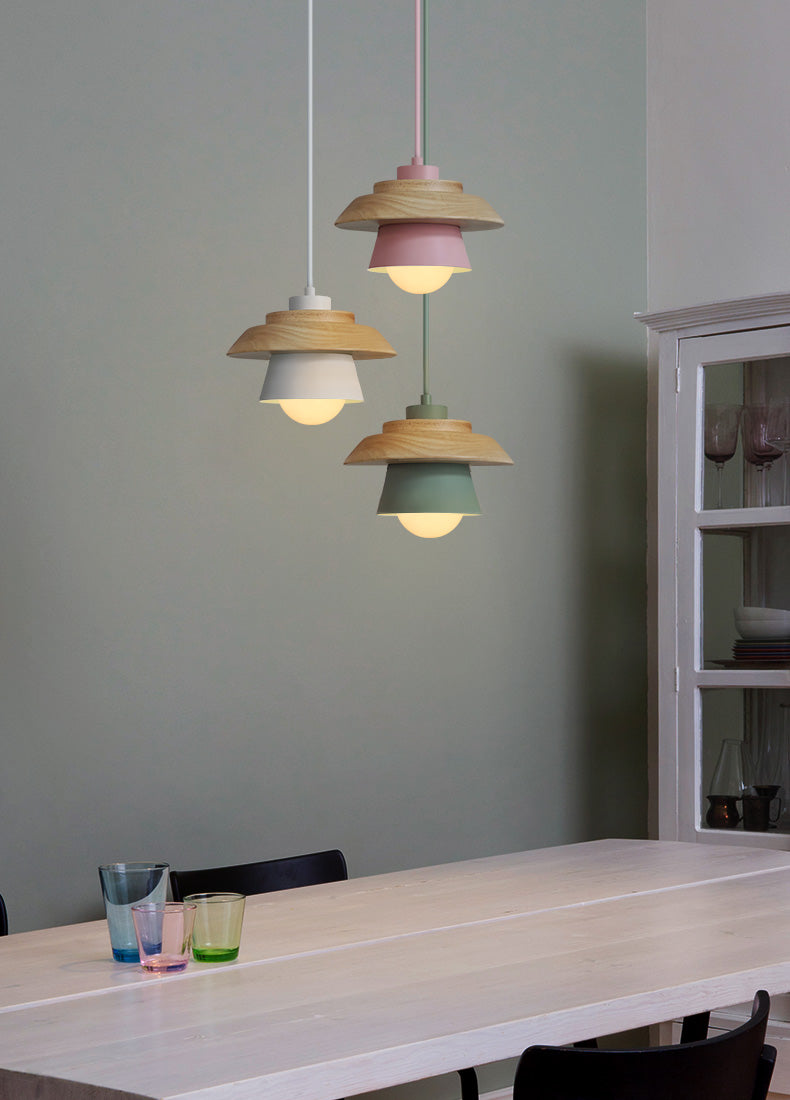 Scandinavian Wooden Hanging Lamp