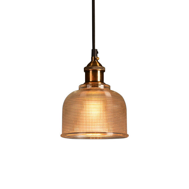 Vintage Glass Hanging Pendant Light