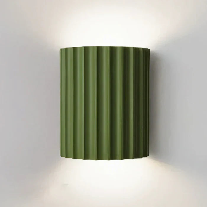 Resin Wall Light with Ribbed Shade – Contemporary Interior Design