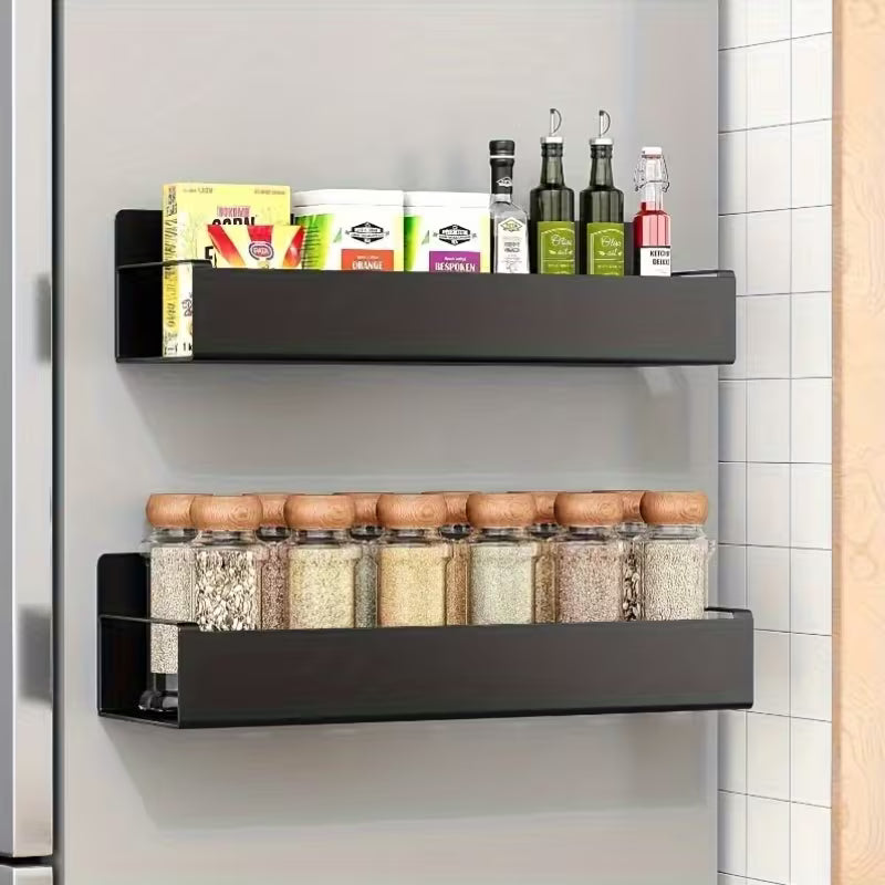 Magnetic Mount | Side Shelf No Drilling Needed | Compact Space Storage | MagniShelf