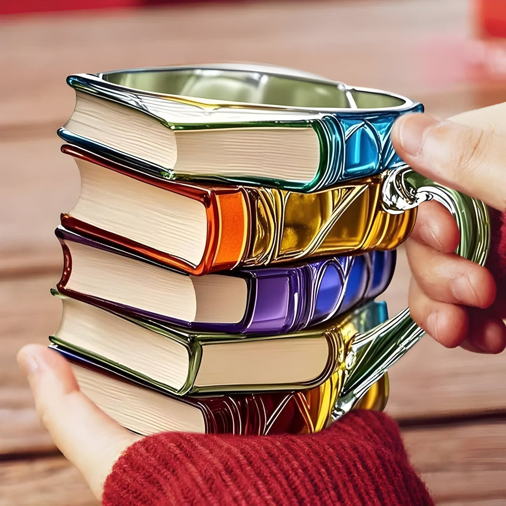 Mug | 3D Novel Design Cup | Handmade & Vibrant | For Coffee & Tea | BookLume