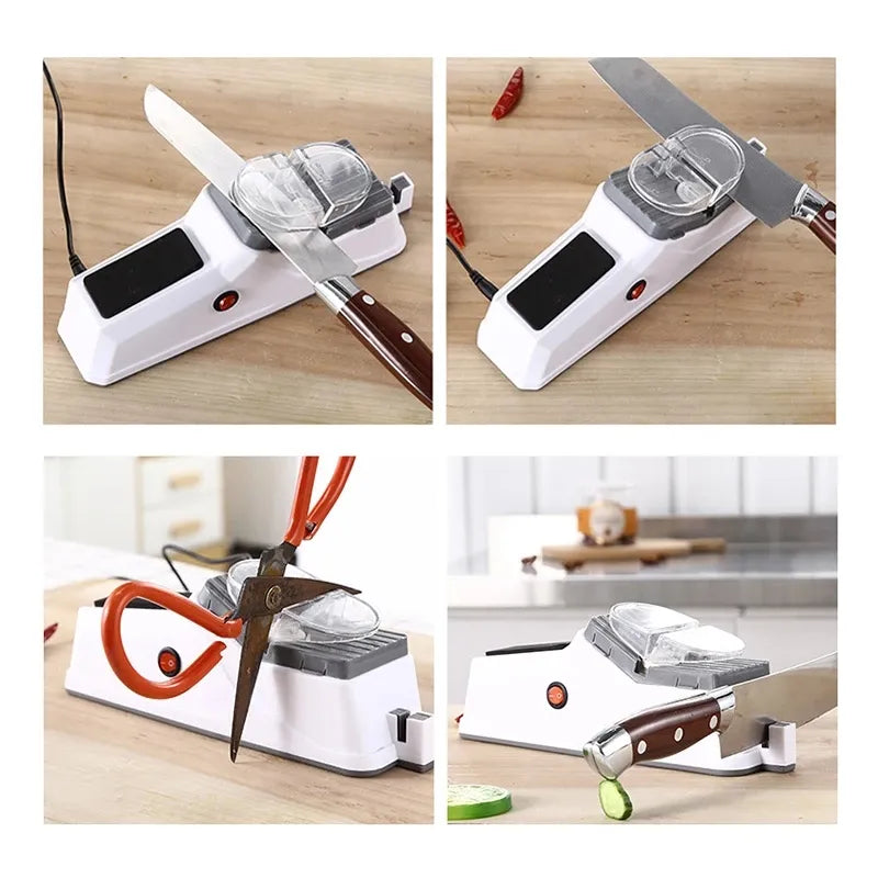 Knife Sharpener | Accurate Grinding System | Secure Design | Compatible With All Blades