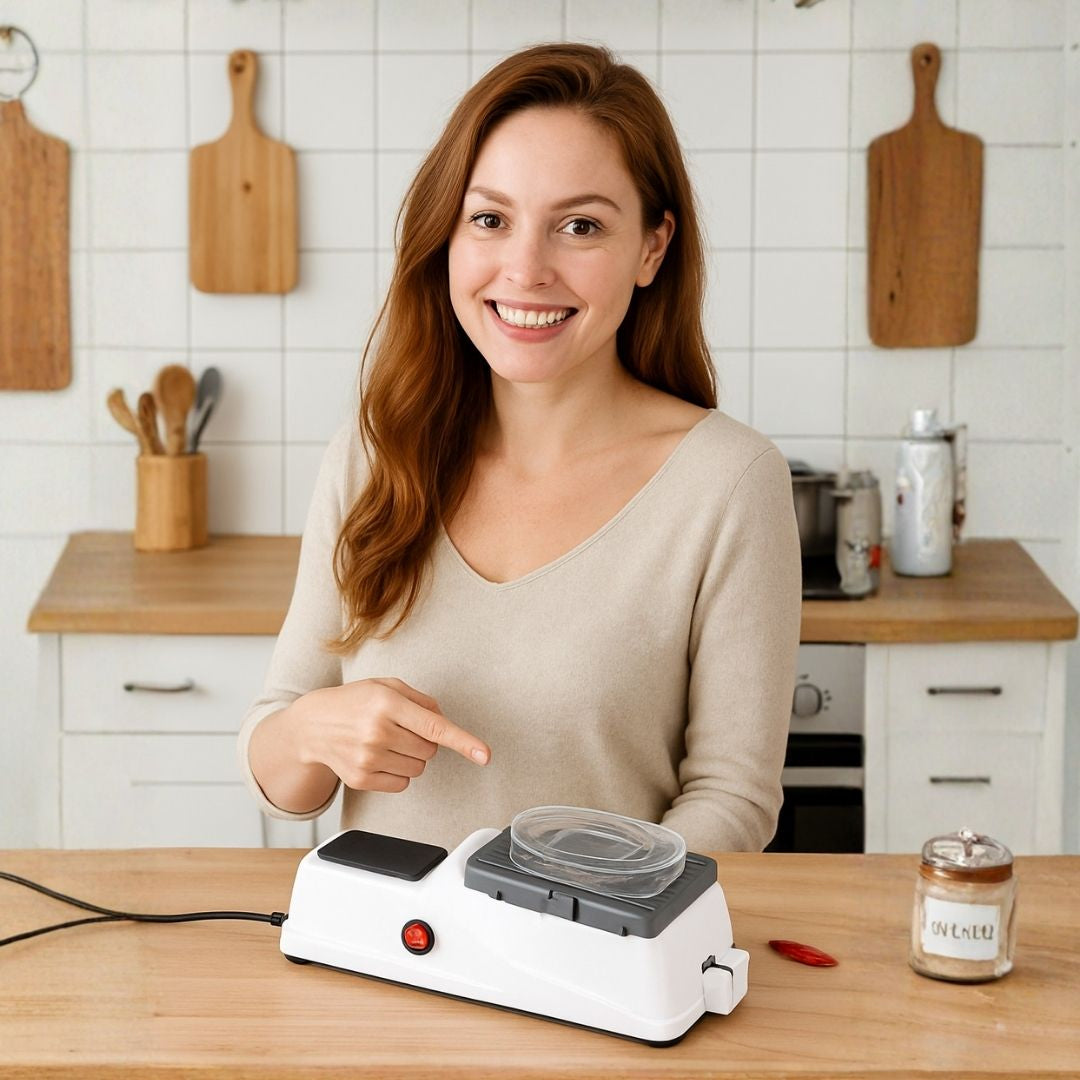 Knife Sharpener | Dual-Stage Honing | Secure Guide Slots | Enhanced Cutting Performance