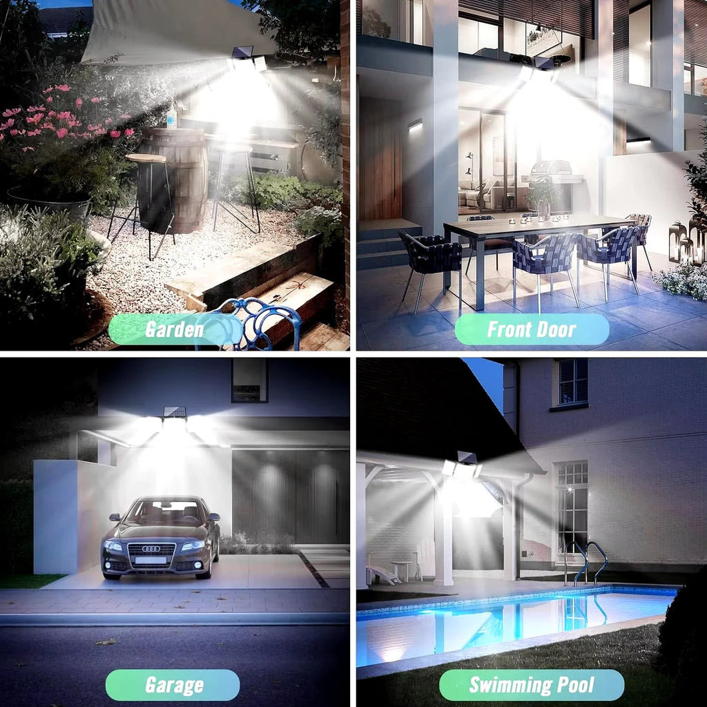 Solar Outdoor Wall Light with Motion Detector – 106/144/280 LEDs