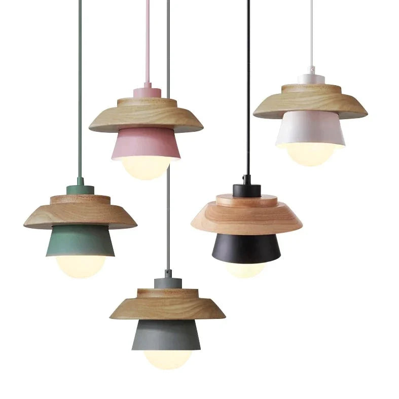 Scandinavian Wooden Hanging Lamp