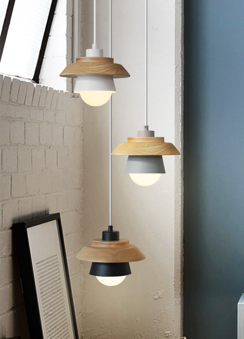 Scandinavian Wooden Hanging Lamp