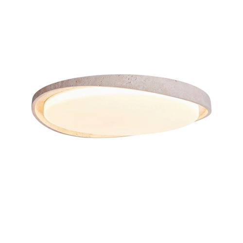 Ceiling Light in Stone Finish – Gentle, Uniform Illumination