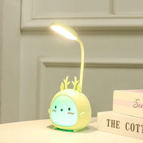 Cartoon LED Table Lamp with Adjustable Neck – Soft Light for Eye Comfort