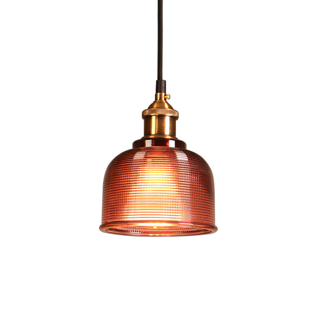 Vintage Glass Hanging Pendant Light