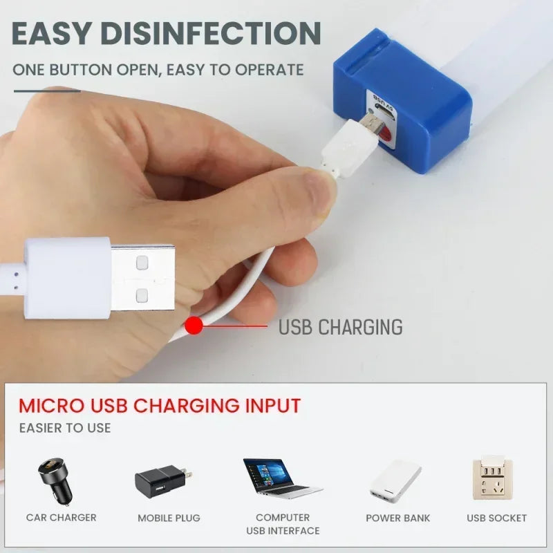 Magnetic LED Tube Light – Rechargeable