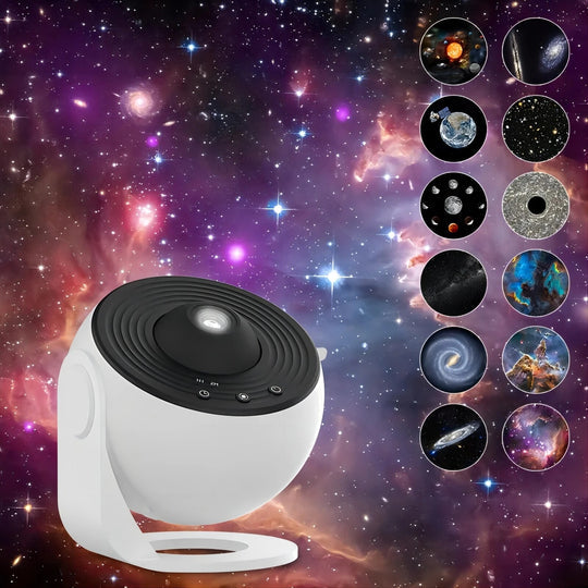 Galaxy Light Projector with 13 HD Visuals – Silent & Adjustable