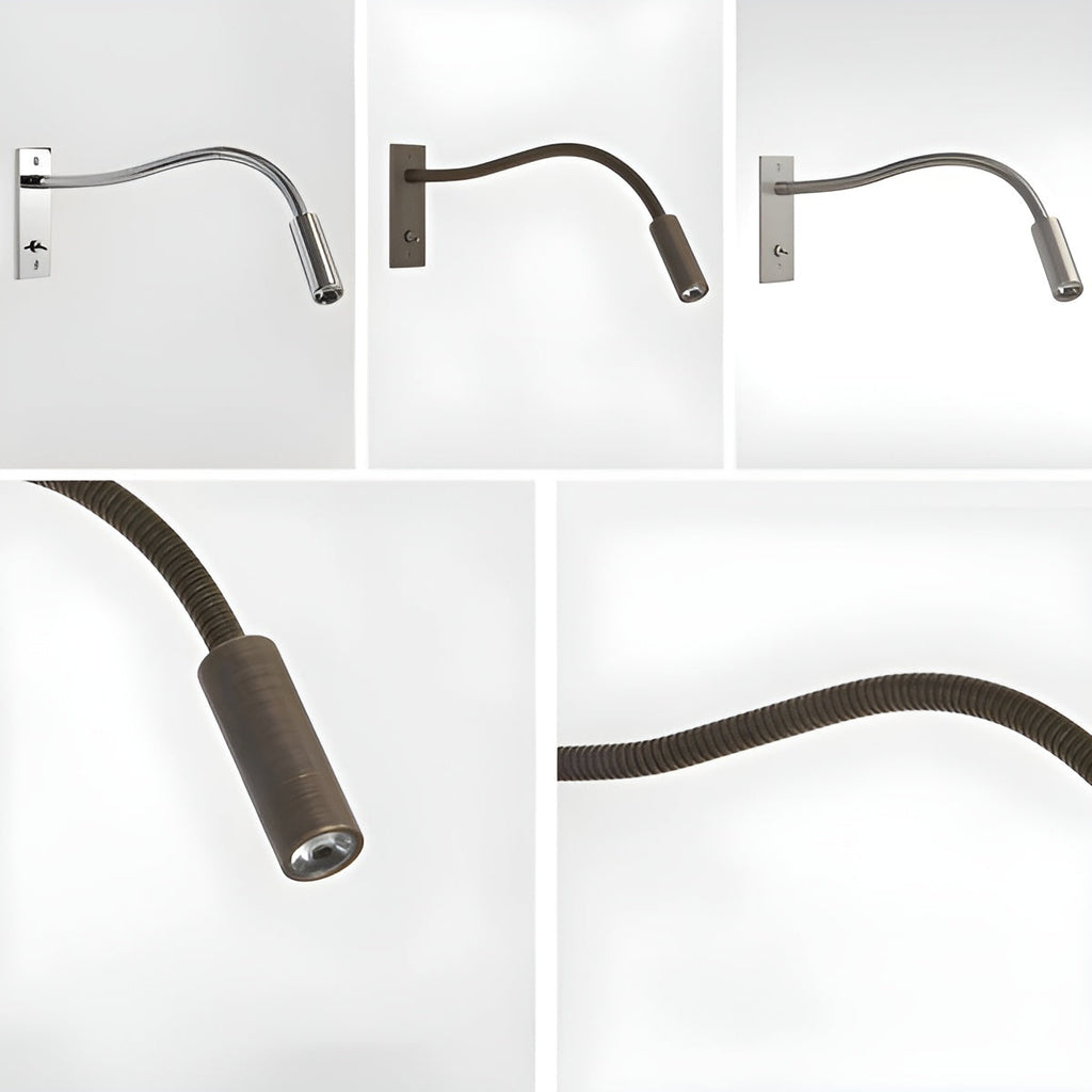 Adjustable Gooseneck Wall Light – Reading Lamp for Bed and Sofa