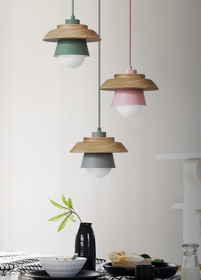 Scandinavian Wooden Hanging Lamp